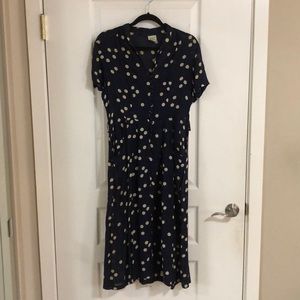 Vintage Polka Dot Dress with Pockets